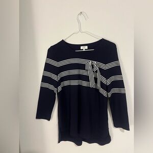 Crown and Ivy Preppy Ribbon Blouse